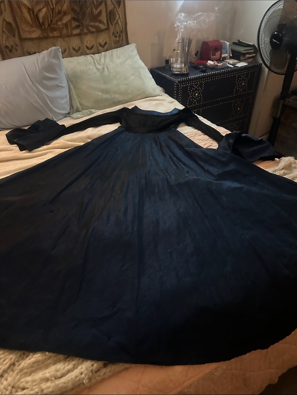 GOTHIC Or Halloween Gown dress . Purchased from Main Witch Laurie Cabot Salem Ma